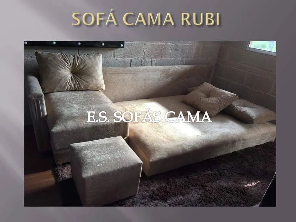 SOFÁ 4 LUGARES VIRA 3 CAMAS IDEAL PARA USO DIÁRIO - NOVOS  - Foto 6