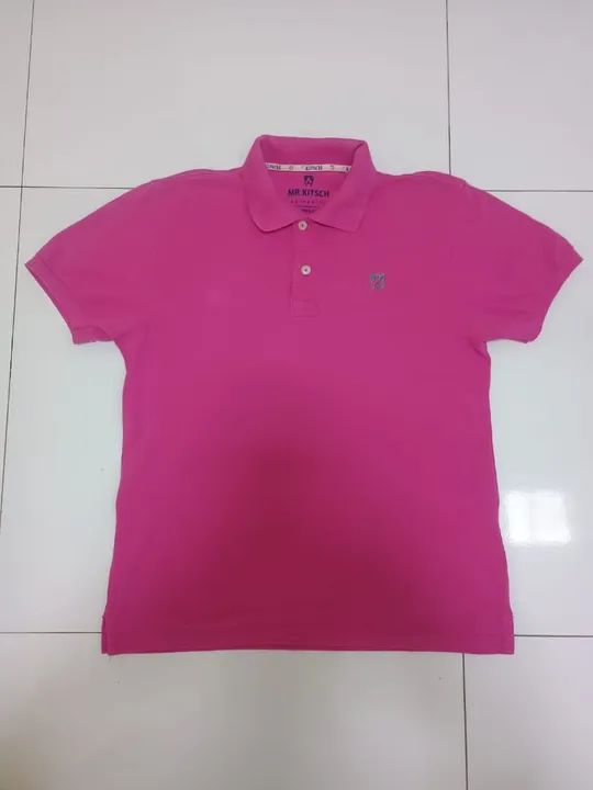 Camiseta Polo Mr. Kitsch Rosa