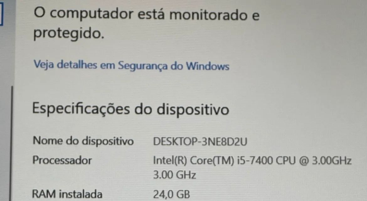Desktop,core I5 7400, 24gb Ram, Ssd960gb, Fonte 750w, Ddr464739261555585122