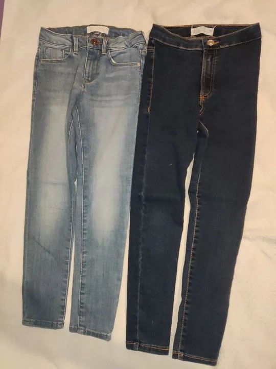 Calças Jeans para Menina - Tamanho 7/8