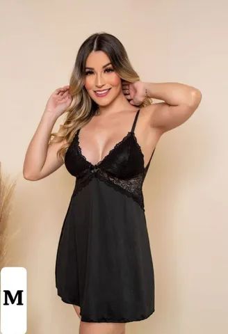 Modelo de camisola com detalhes em renda  - Foto 2