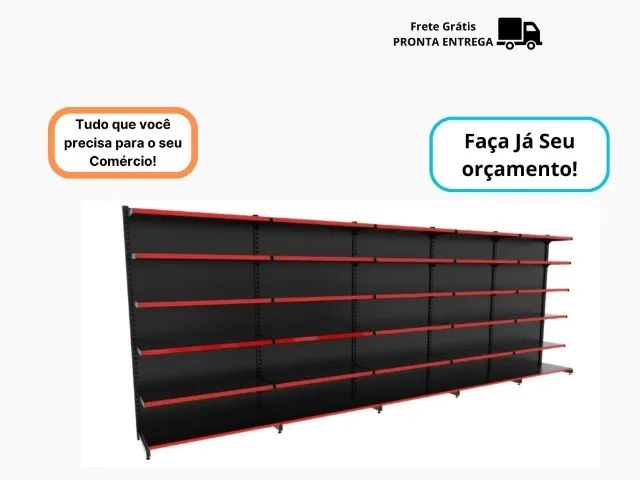 Gondola Preta 5M Polar de Parede