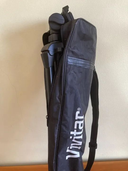 tripé profissional para câmera e/ou filmadora novo viv-vpt-5660 - Foto 2