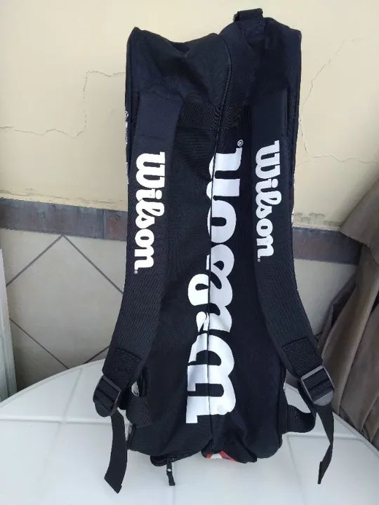 Raqueteira Wilson Tour Thermo Guard Dupla 10 Raquetes (Usado) - Foto 5