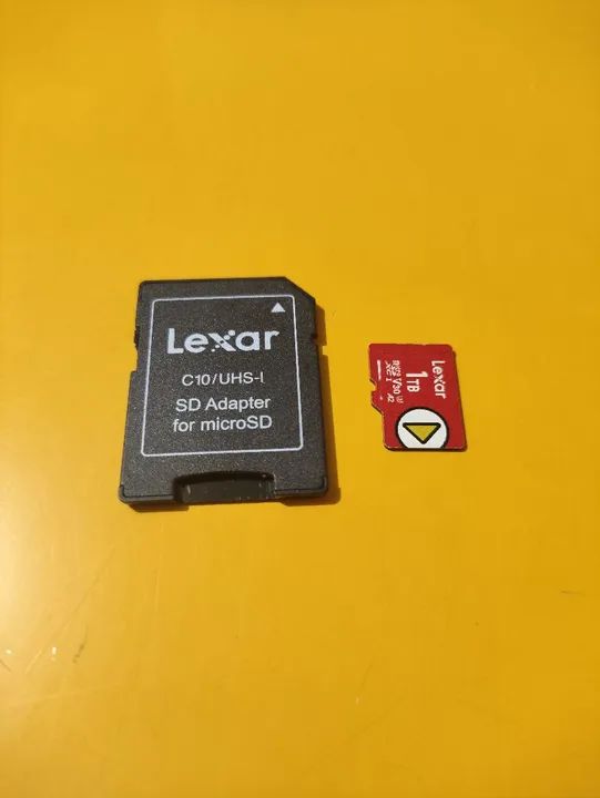 Cartão microSD 1 terá Lexar original 