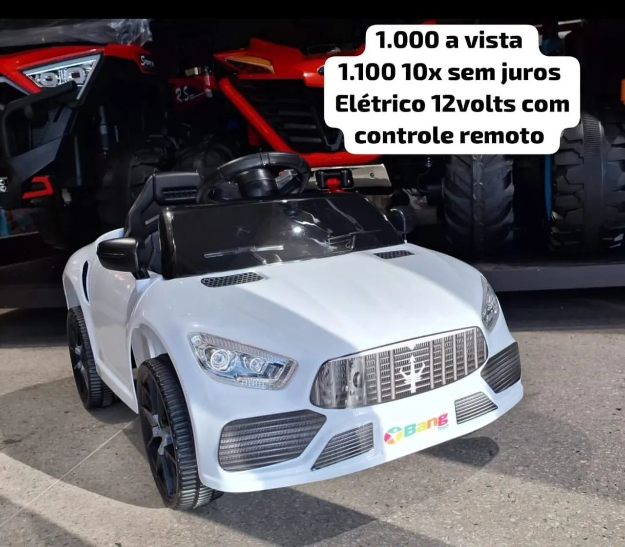 Carrinho elétrico infantil 12v 