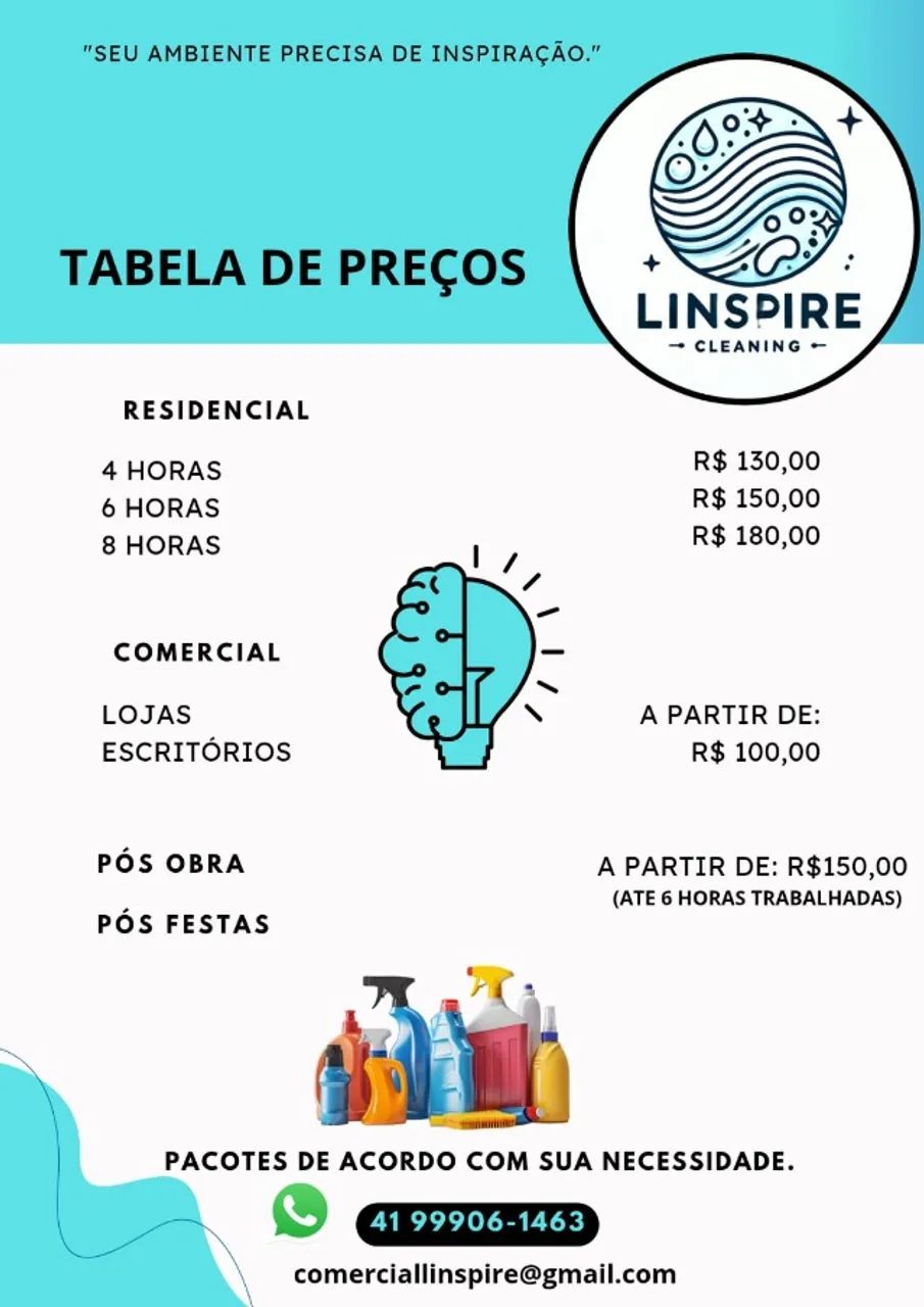 ? Limpeza Profissional com Inspiração - Linspire | Curitiba e Região - Foto 2