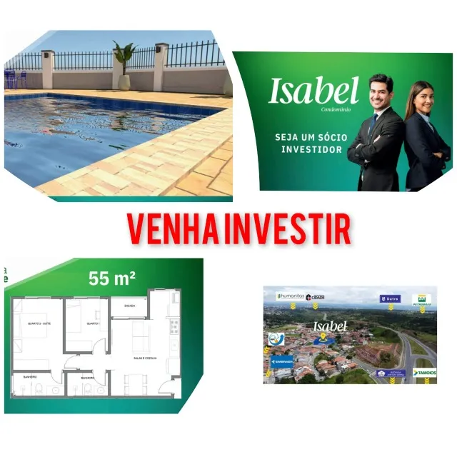 AB - Cotas de apartamento com 55m²