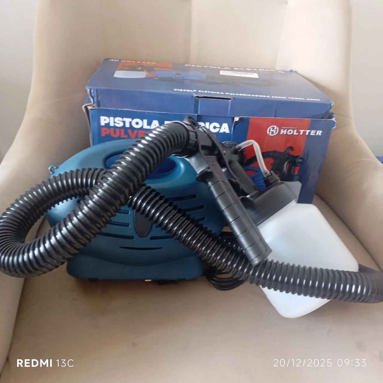 Pistola de pintura portátil elétrica  - Foto 2