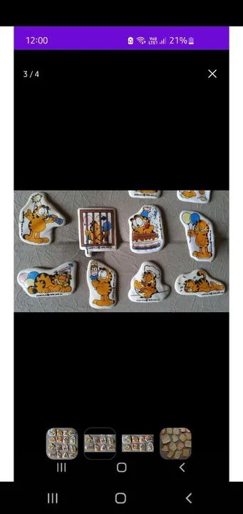 Coleção de adesivos do Garfield - Foto 4