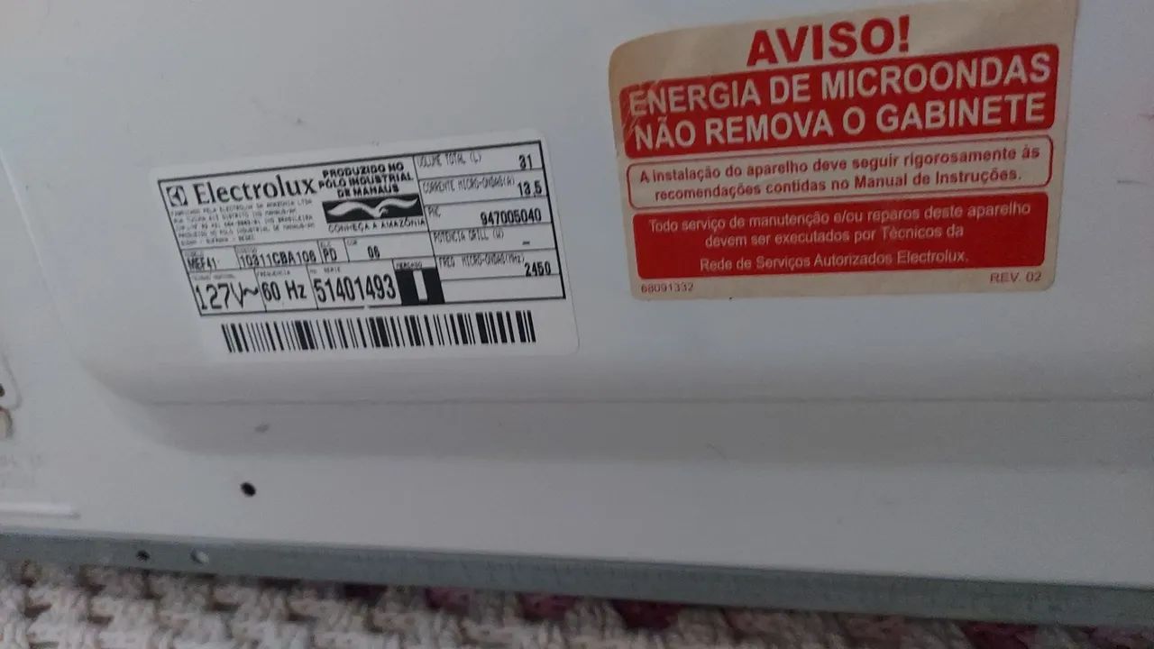 Micro-ondas Electrolux 31 litros