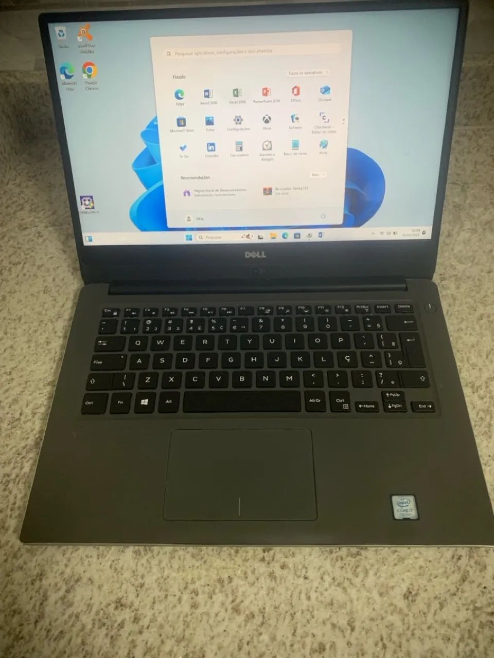 Inspirion 7460 core i7 SSD de 512GB 8GB de memória 