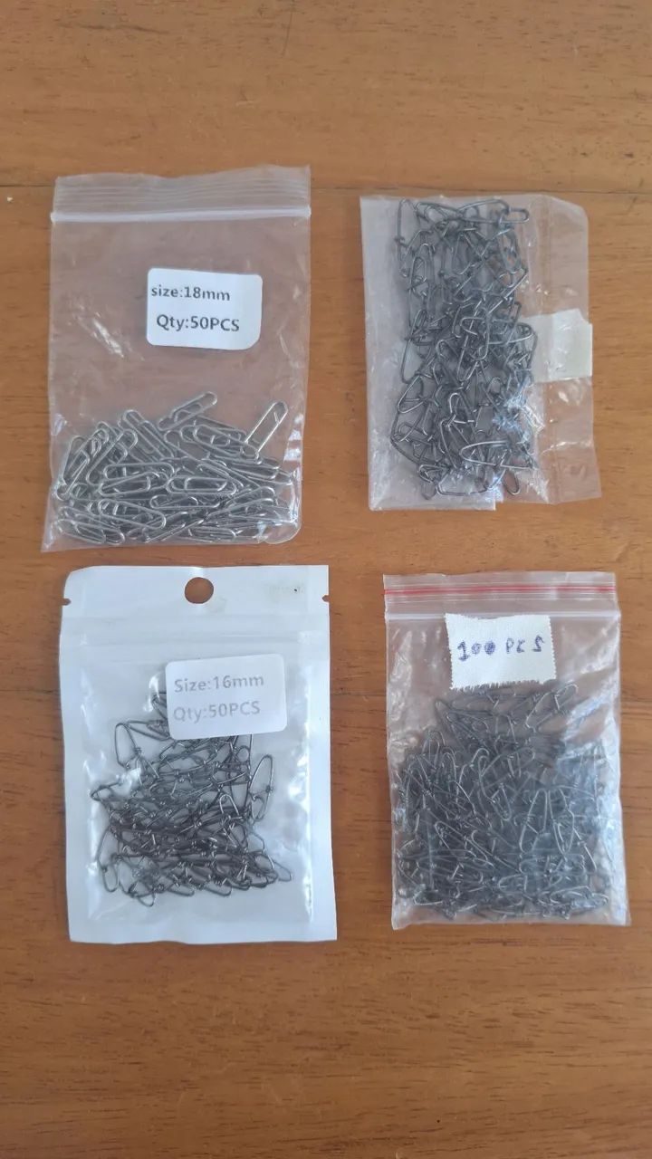 100 Snap Trava Rápida para Pesca - Foto 3
