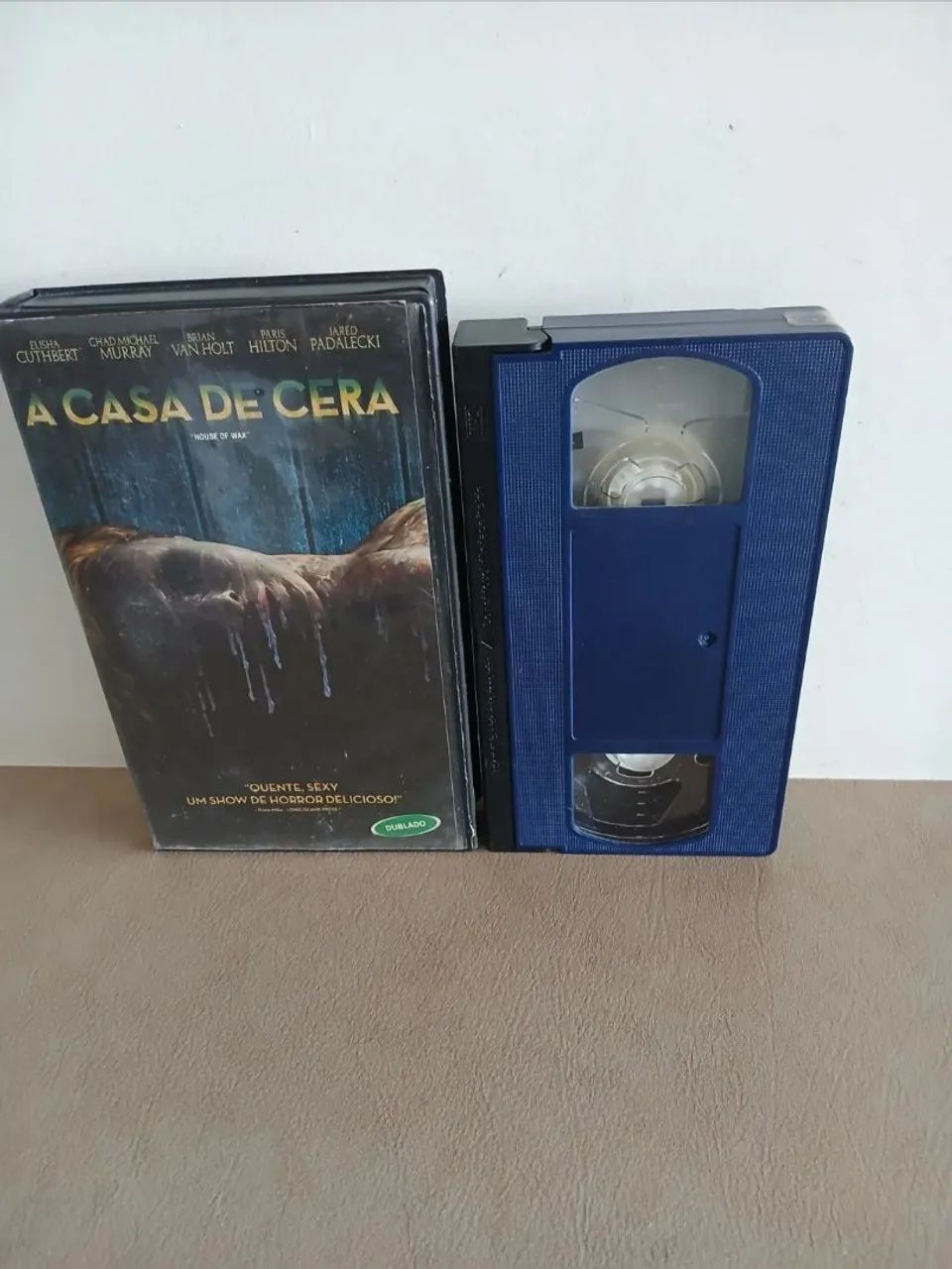 Fita VHS A Casa de Cera - Dublada - Raríssima - DVD, Blu-Ray e