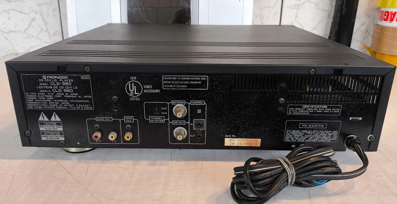 Antigo laserdisc pionner CLD - 980 PARA PEÇAS OU POSSÍVEL RESTAURO  - Foto 3