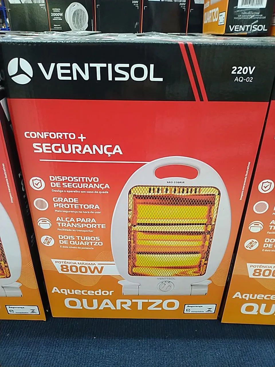 Aquecedor Quartzo Ventisol 800W 220V