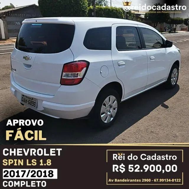 Spin LS 1.8 2017/2018 - Completo - R$ 52.900,00 - Aprovo Fácil - Ent. 6.000,00 + 48X - Foto 3