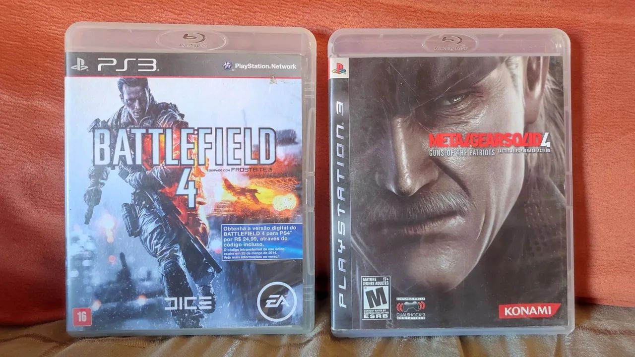 Jogos PS3 Battlefield Metal Gear Solid