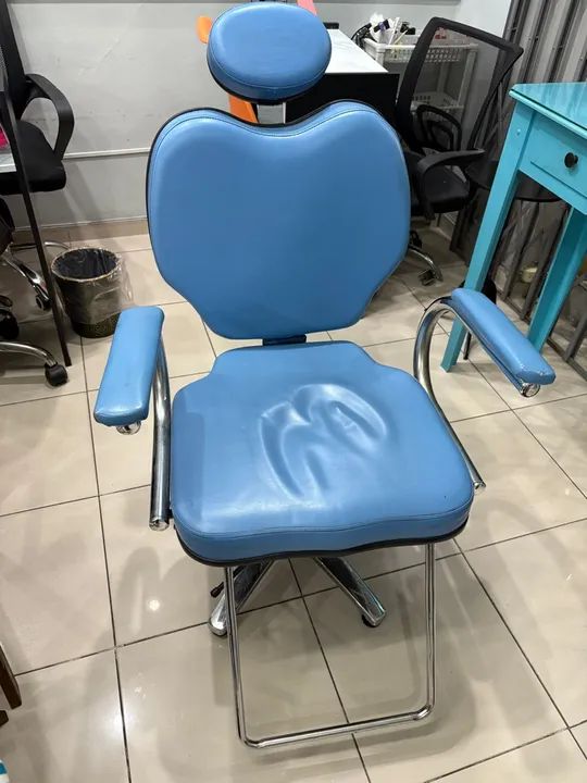 Cadeira de Estetica vintage azul - Foto 2