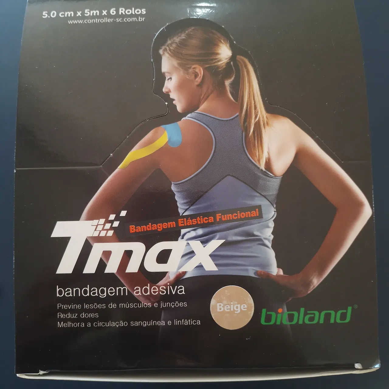 Bandagem Elástica Funcional Tmax - Alívio e Suporte