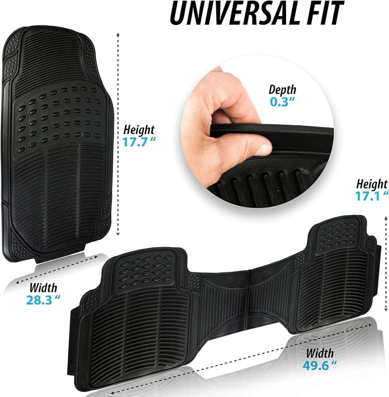 Tapete de carro de borracha original universal  - Foto 2