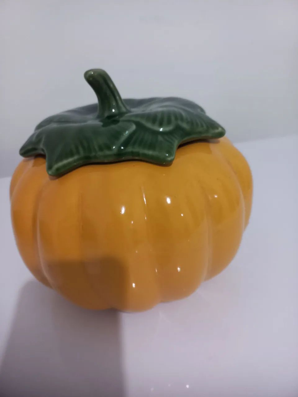 Porta temperos abóbora em cerâmica