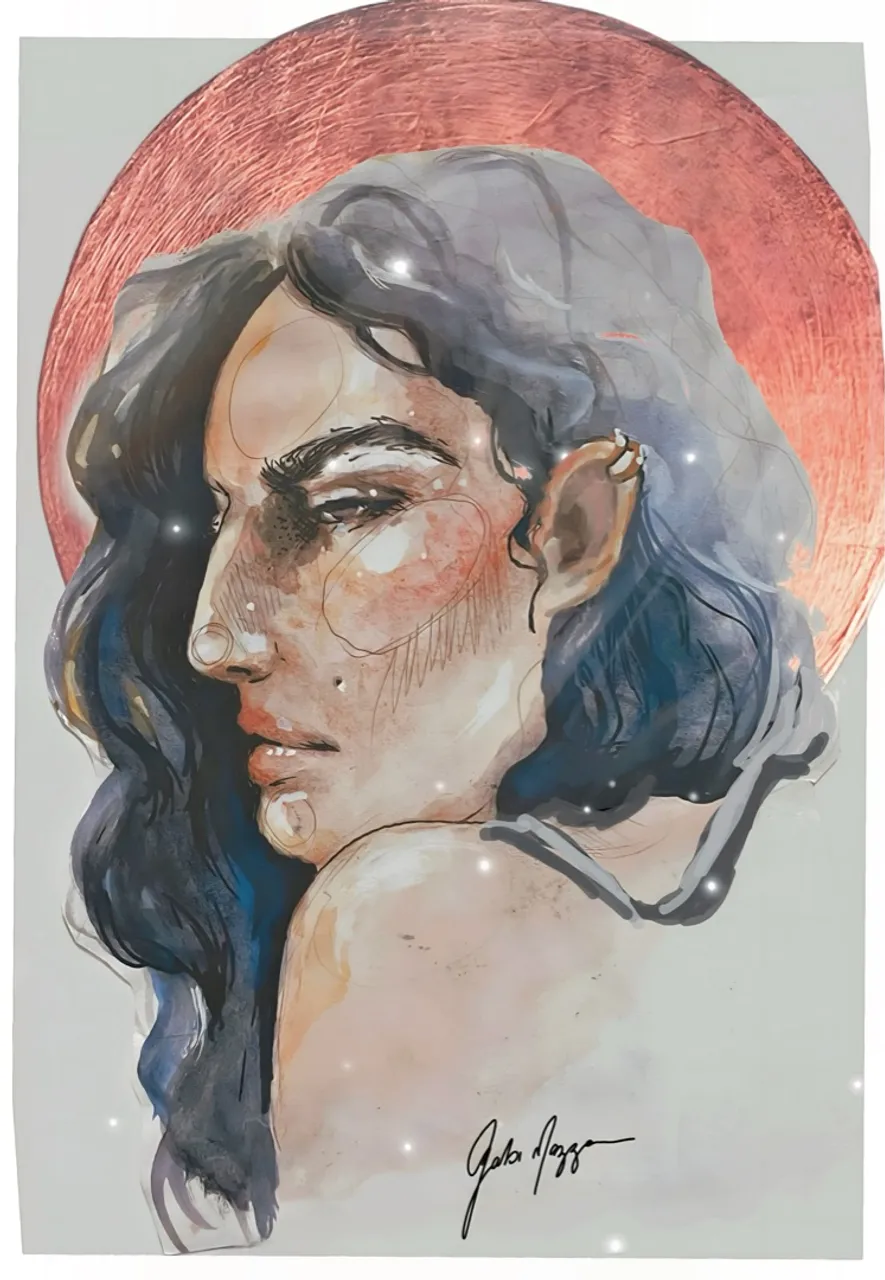 Quadro Artístico autoral artesanal Mulher