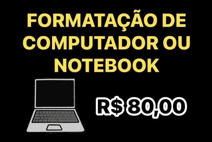 Formatacão de Computadores e notebooks