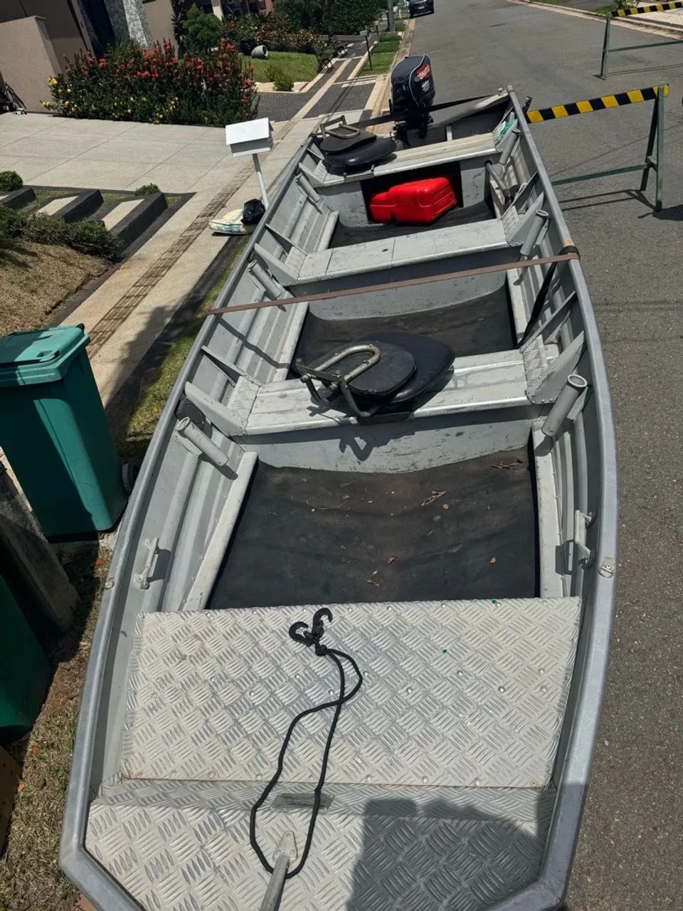 Canoa 5 metros calaça de alumínio - Foto 6