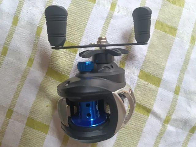 Carretilha para pesca AK200 mão esquerda novo na caixa - Foto 6