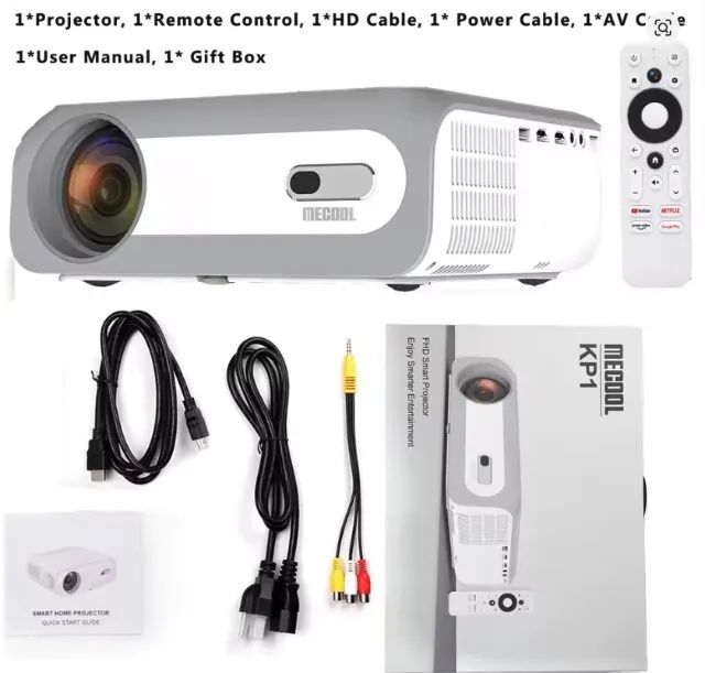 MECOOL KP1 Projetor inteligente Full HD 1080P 700 ANSI lumens