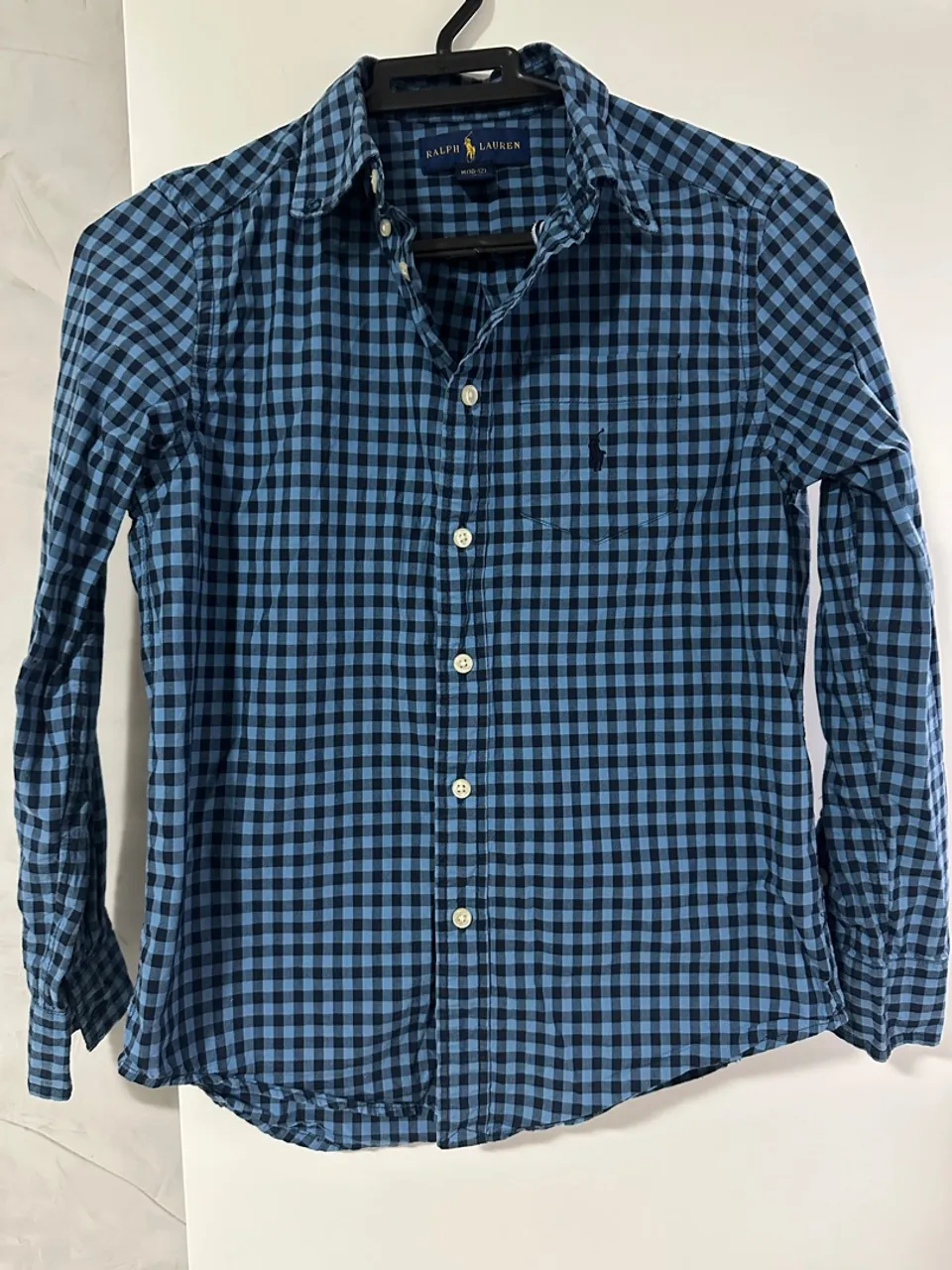 Camisa Polo Ralph Lauren Xadrez Infantil (10-12 anos)
