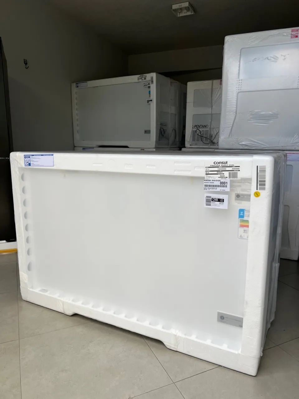 Freezer Horizontal Consul CHB53EB 2 Portas Branco - 534L Novo - Foto 4
