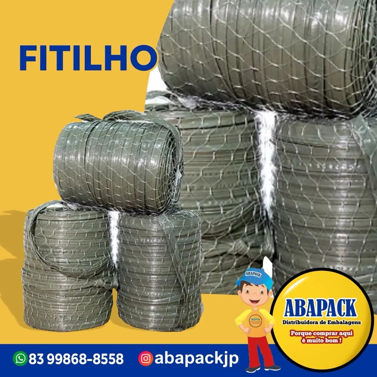 Filme Stretch/ Bobinas para sofá e cama/Plástico Bolha/ Fitilho/Sacola Boca de Palhaço. - Foto 4