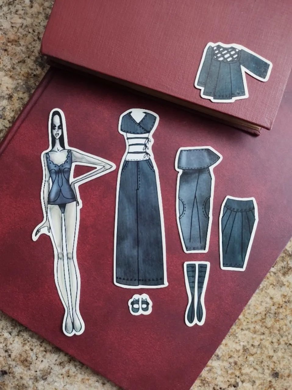 Kit com Imãs- Croqui de Moda- Anos 2000