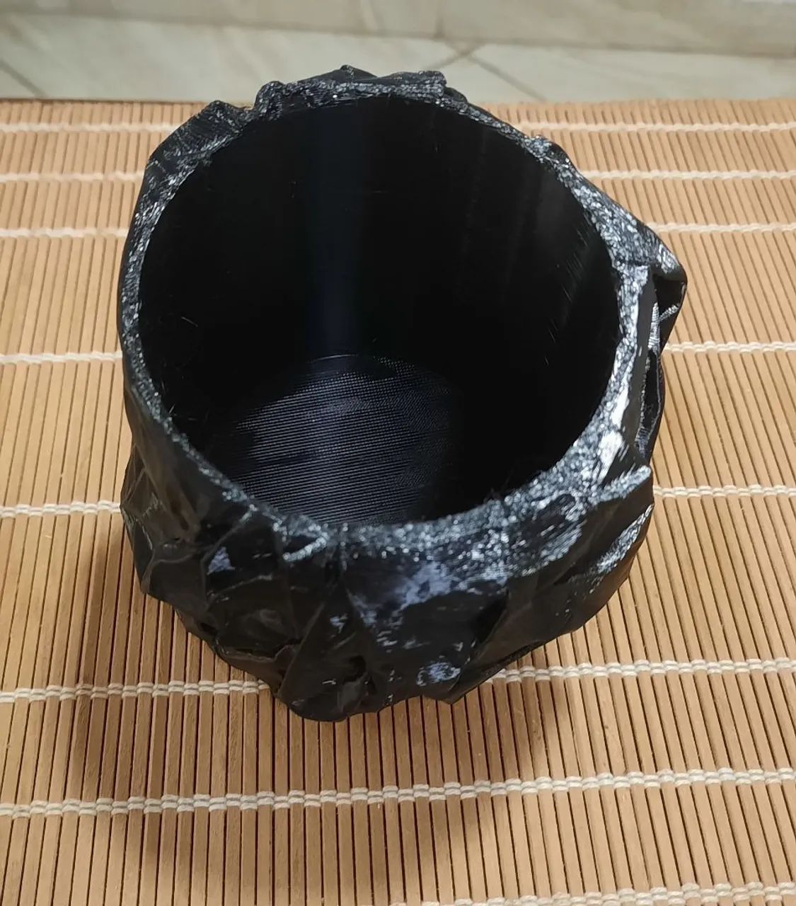 Vaso Efeito Papel Amassado impressão 3D - Foto 5