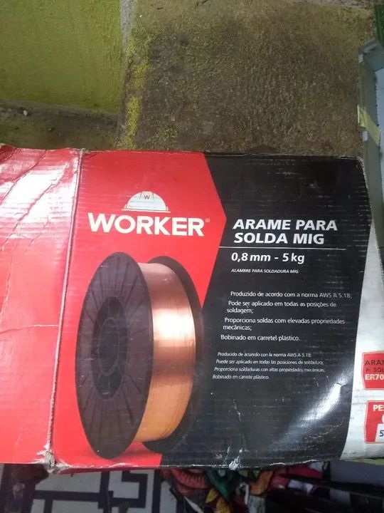 Arame para solda MiG 0.8mm 5k