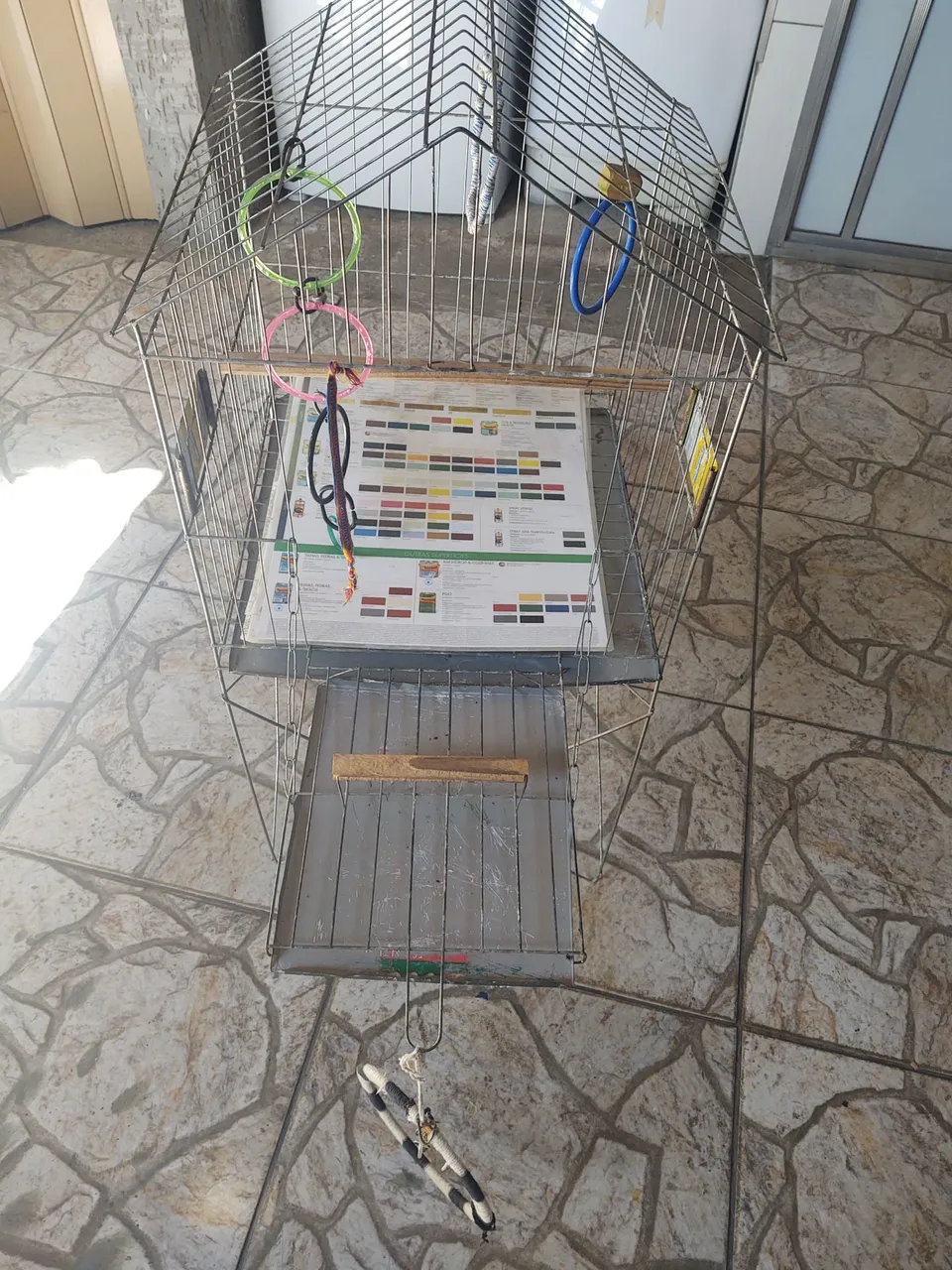 Gaiola para Pássaros Completa
