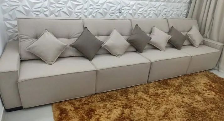 Sofá Modular Branco de Luxo - Foto 4