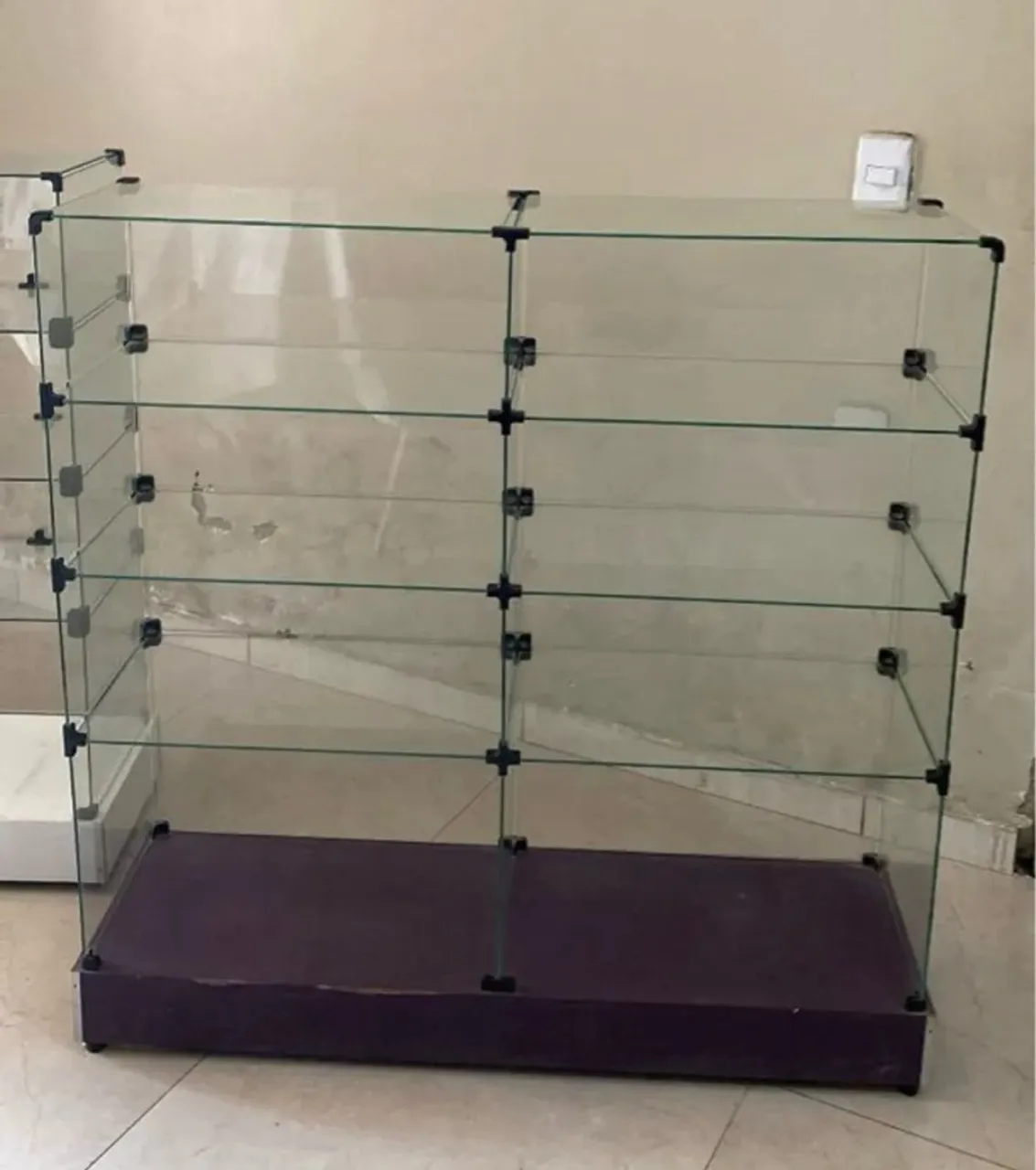 Vitrine de vidro para Comércio