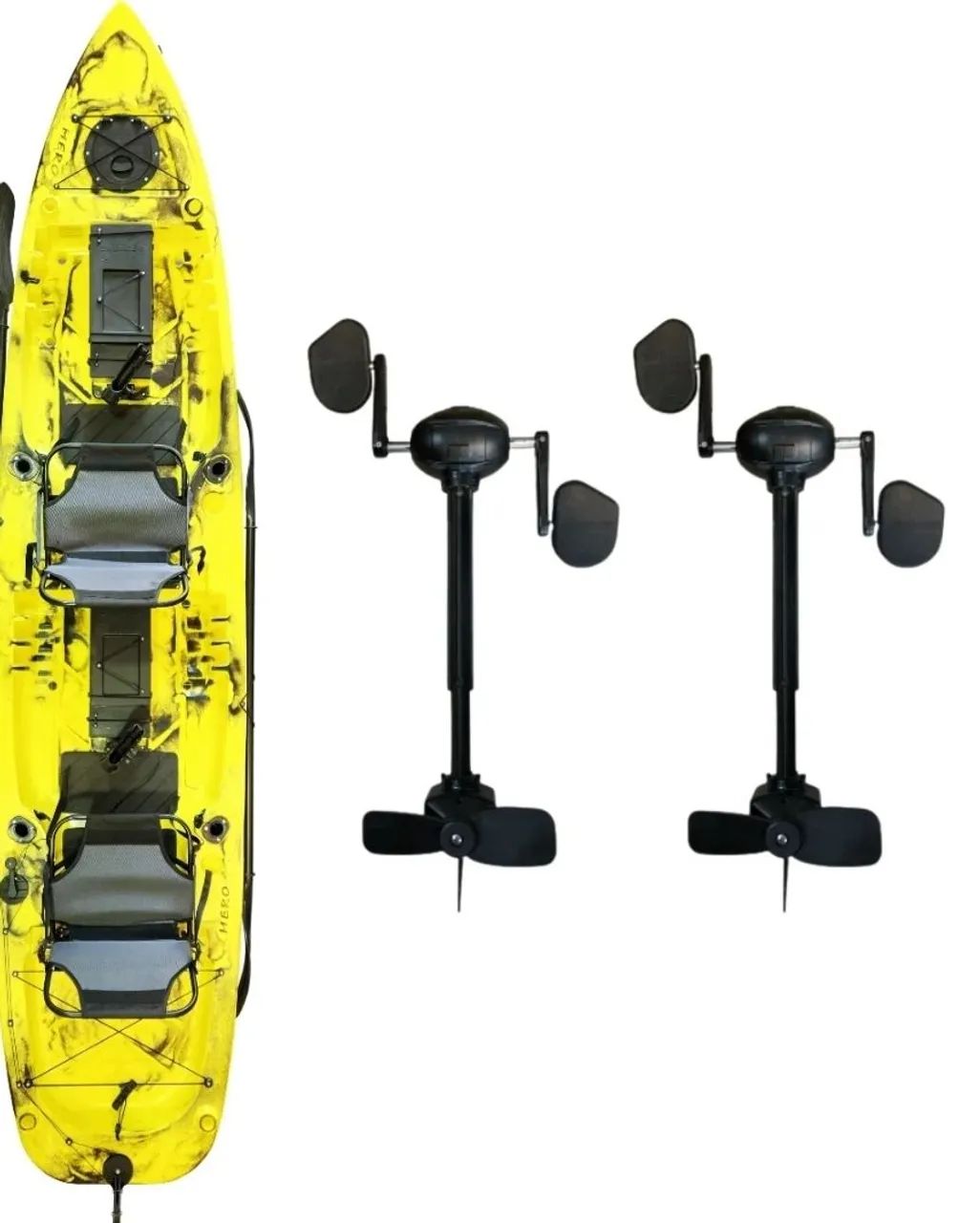 Caiaque 2 lugares com pedais