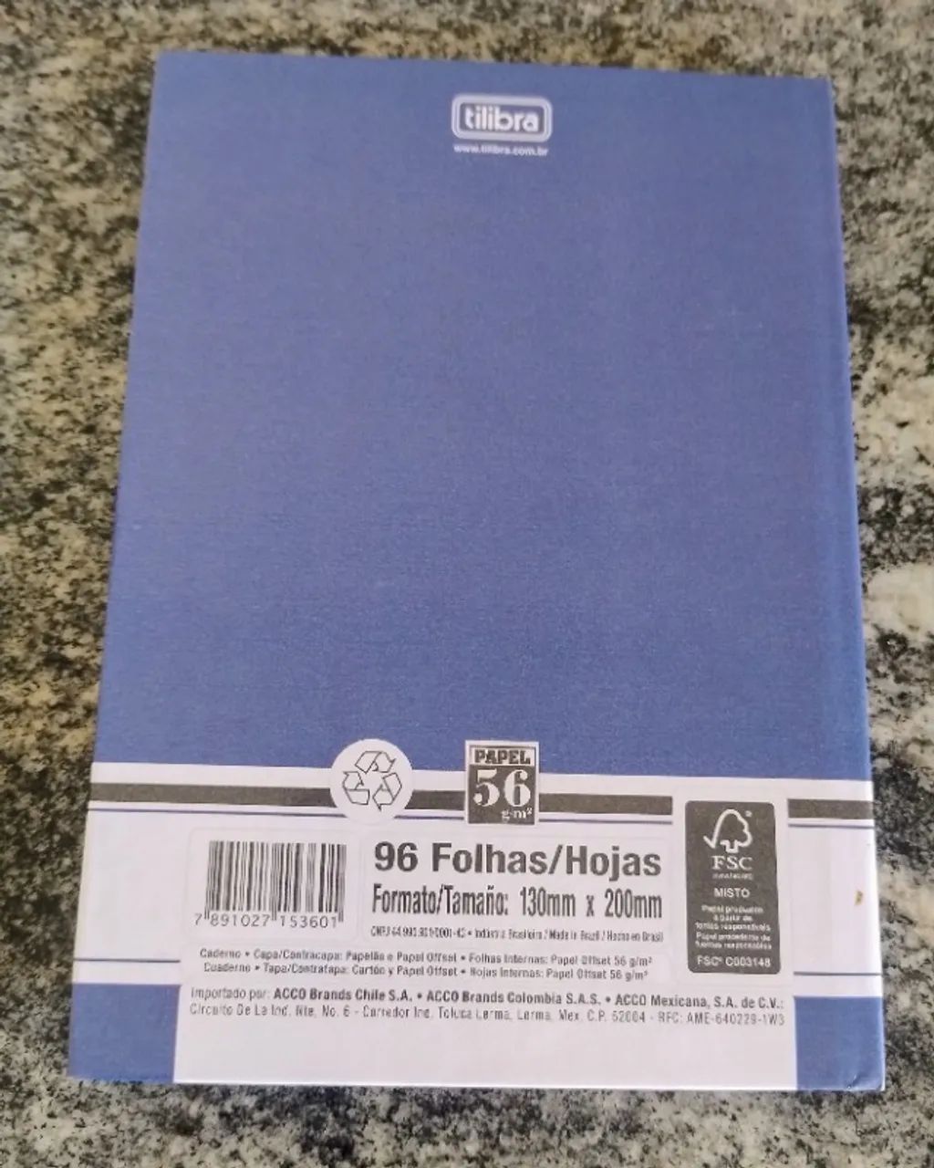 Caderno Tilibra com Índice Alfabético - 96 folhas - Formato 130x200mm - Foto 2