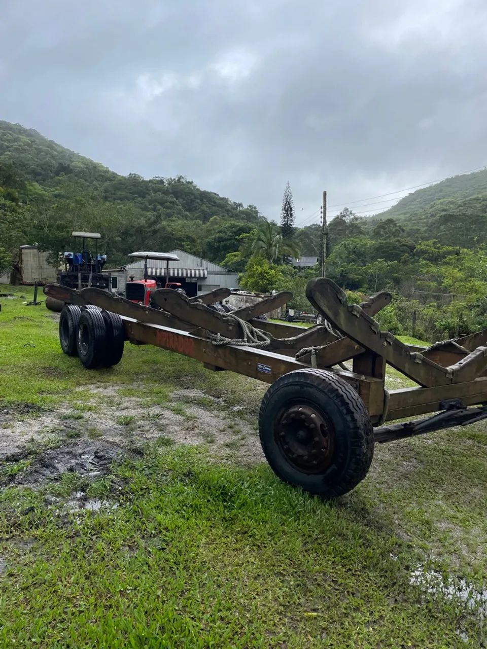 Carreta de Encalhe em madeira - Foto 7