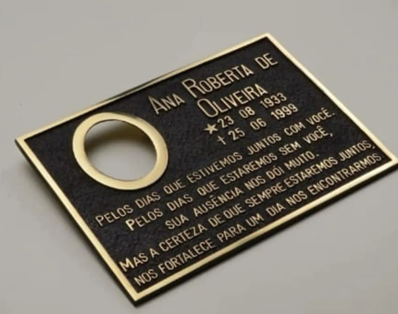 Placa de homenagem personalizada - Foto 3