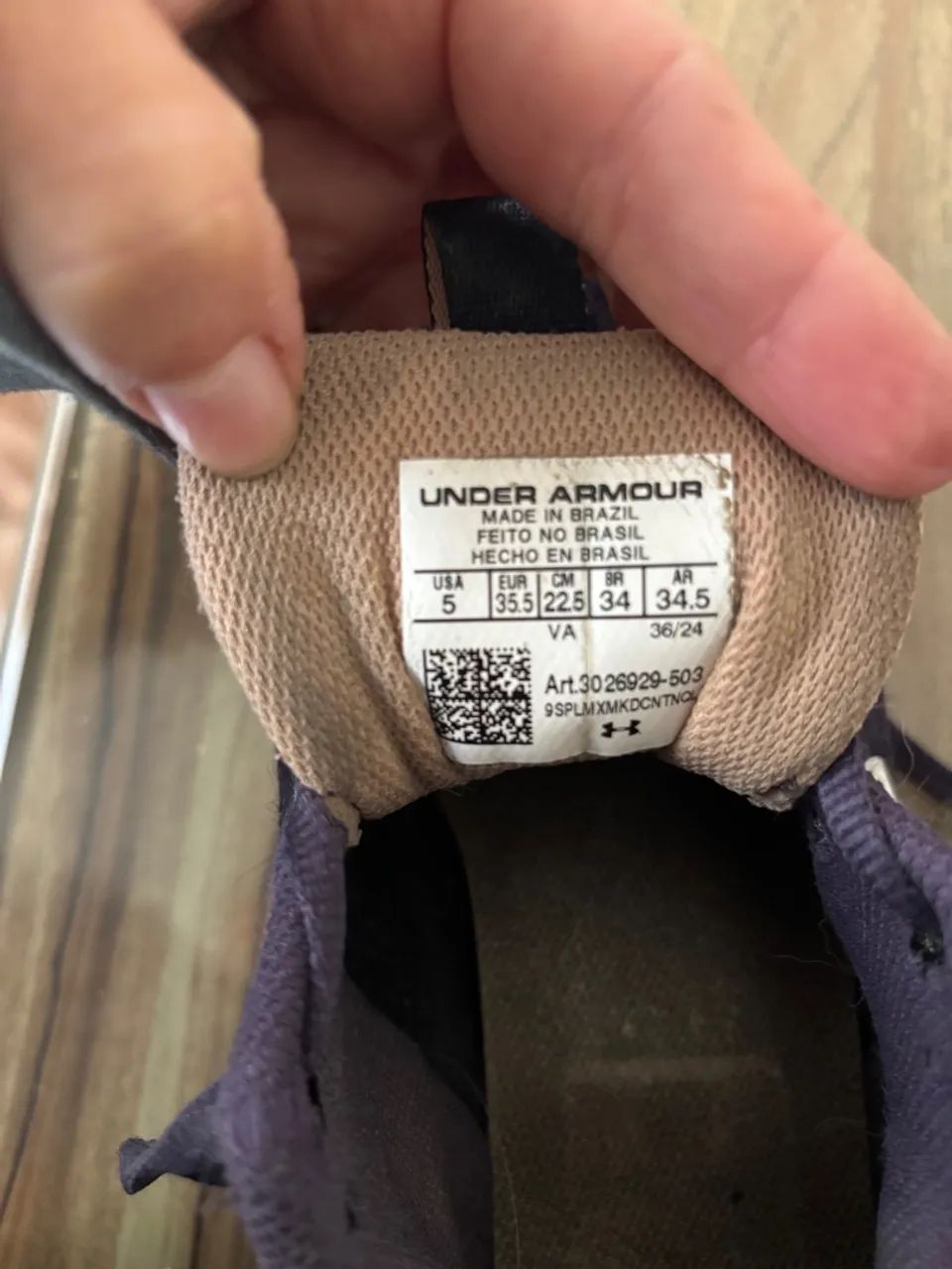 Tênis Under Armour Charged First - Roxo - Foto 4