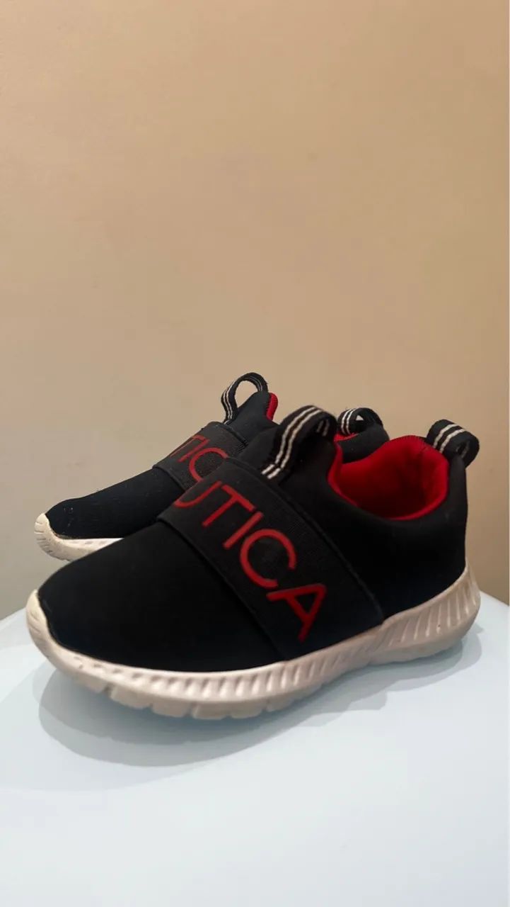 Tênis infantil azul marinho Nautica, tamanho 5  - Foto 4