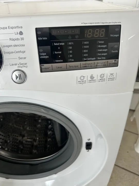 Lava e seca LG 8,5 kg painel touch  - Foto 6