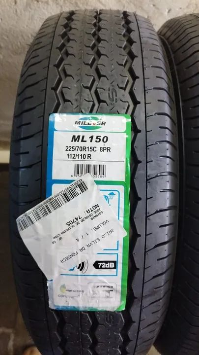 (4undisp) Kit 2 Pneus aro 15 medida 225/70r15 c carga marca Milever (original) - Foto 2