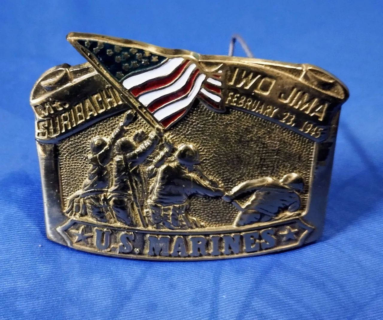 Fivela U.S. Marines Iwo Jima - Foto 3