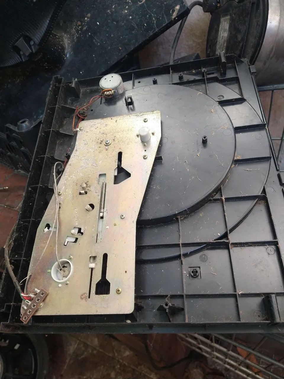 Relíquia,Base de cima do toca disco gradiente,somente a base e o braço com agulha  - Foto 3